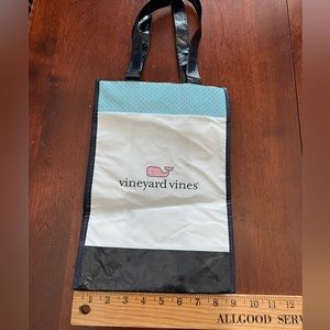 Vineyard Vines vinyl reusable tote, 13x9”